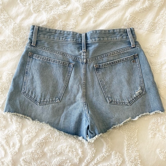 NWT Madewell Relaxed Denim Distressed High Waisted Shorts - Picture 5 of 6